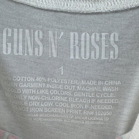 Torrid Guns N Roses Band Tee White Graphic T-Shirt  Size 1 - Picture 5 of 5